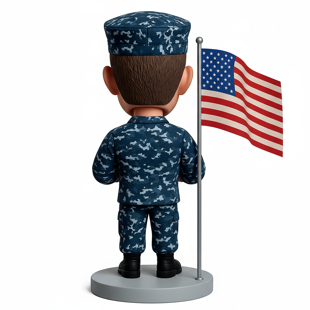 Naval Custom Bobbleheads - Navy Uniform Can Be Customized