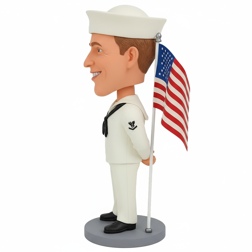 Gifts for Navy Sailors - Navy Sailors Custom Bobbleheads - Uniform Can Be Customized