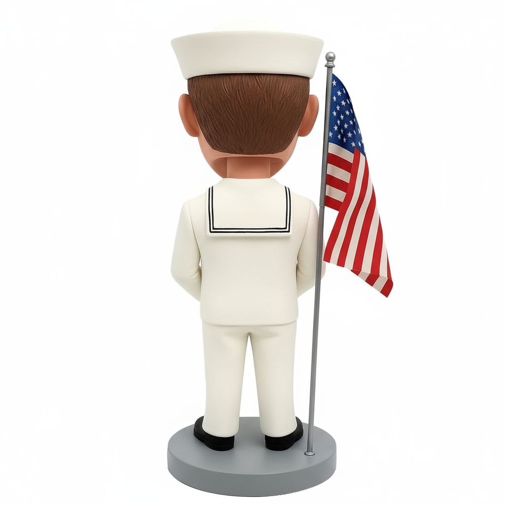 Gifts for Navy Sailors - Custom Navy Sailors Bobbleheads - Uniform Can Be Customized