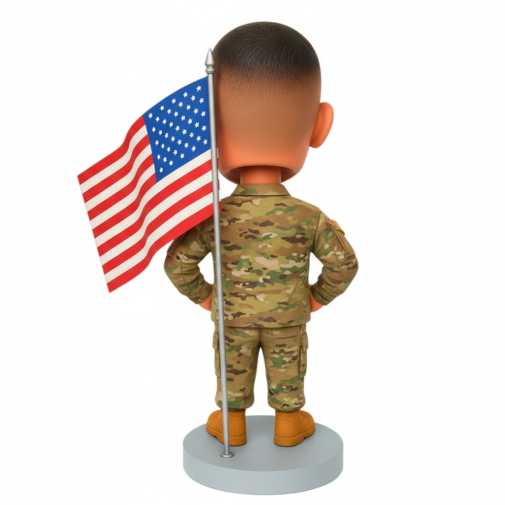 Army Men Custom Bobblehead - Army Uniform Can Be Customized
