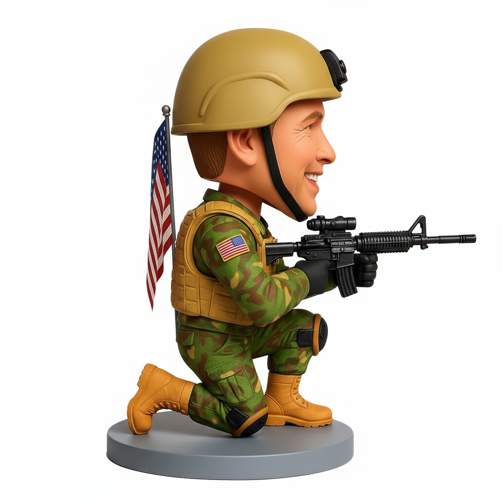 Army Ranger Custom Bobbleheads - Army Uniform Can Be Customized