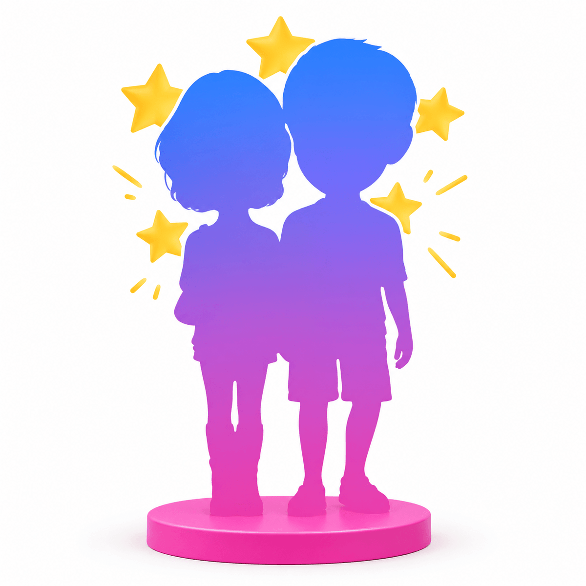 Head-to-Toe Customizable Couple Bobblehead