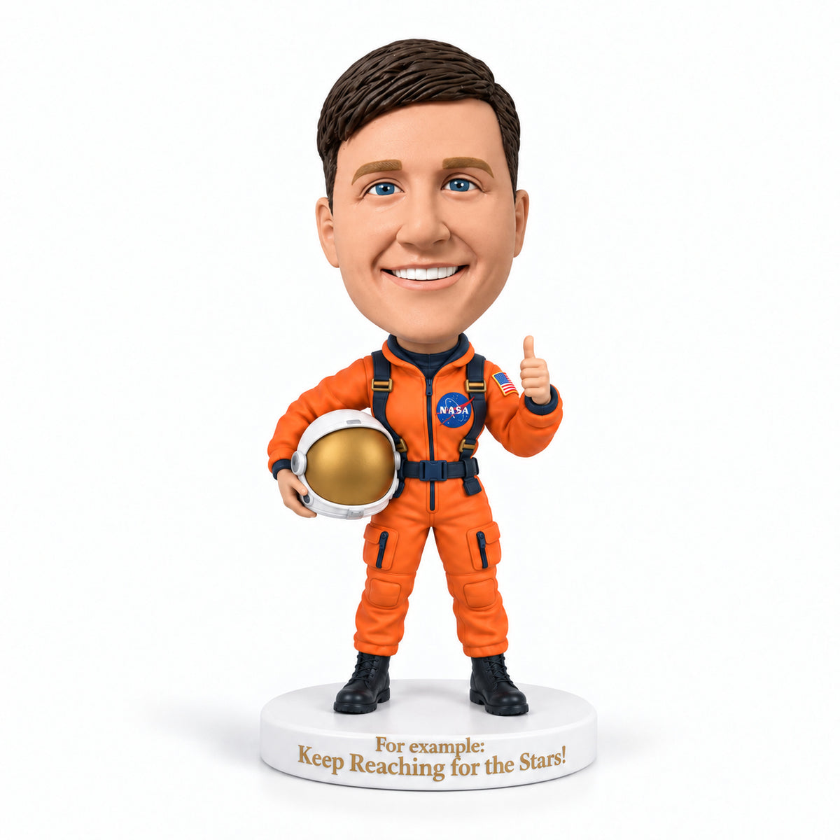 Custom Astronaut Bobblehead - – Customizable Outfit & Pose