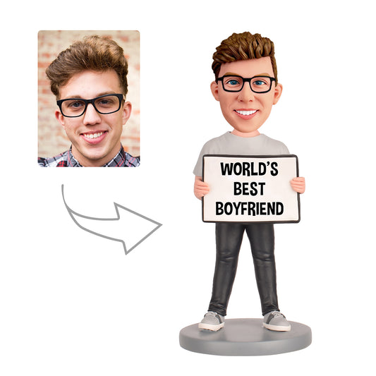 Personalized World's Best Boyfriend Bobblehead