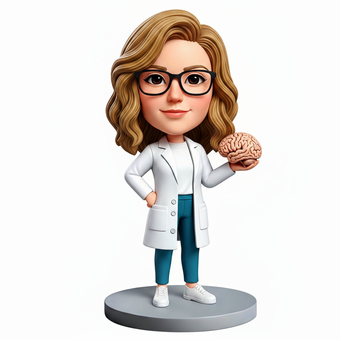 Female Neurosurgeon /brain surgeon Custom Bobbleheads| Perfect Gift for Female Doctors - Customizable Pose & Outfit