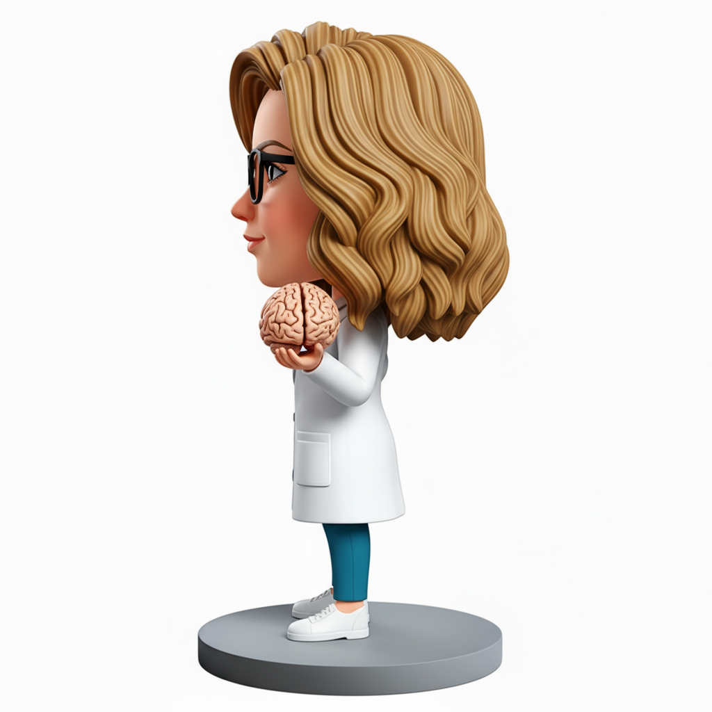 Female Neurosurgeon /brain surgeon Custom Bobbleheads| Perfect Gift for Female Doctors - Customizable Pose & Outfit