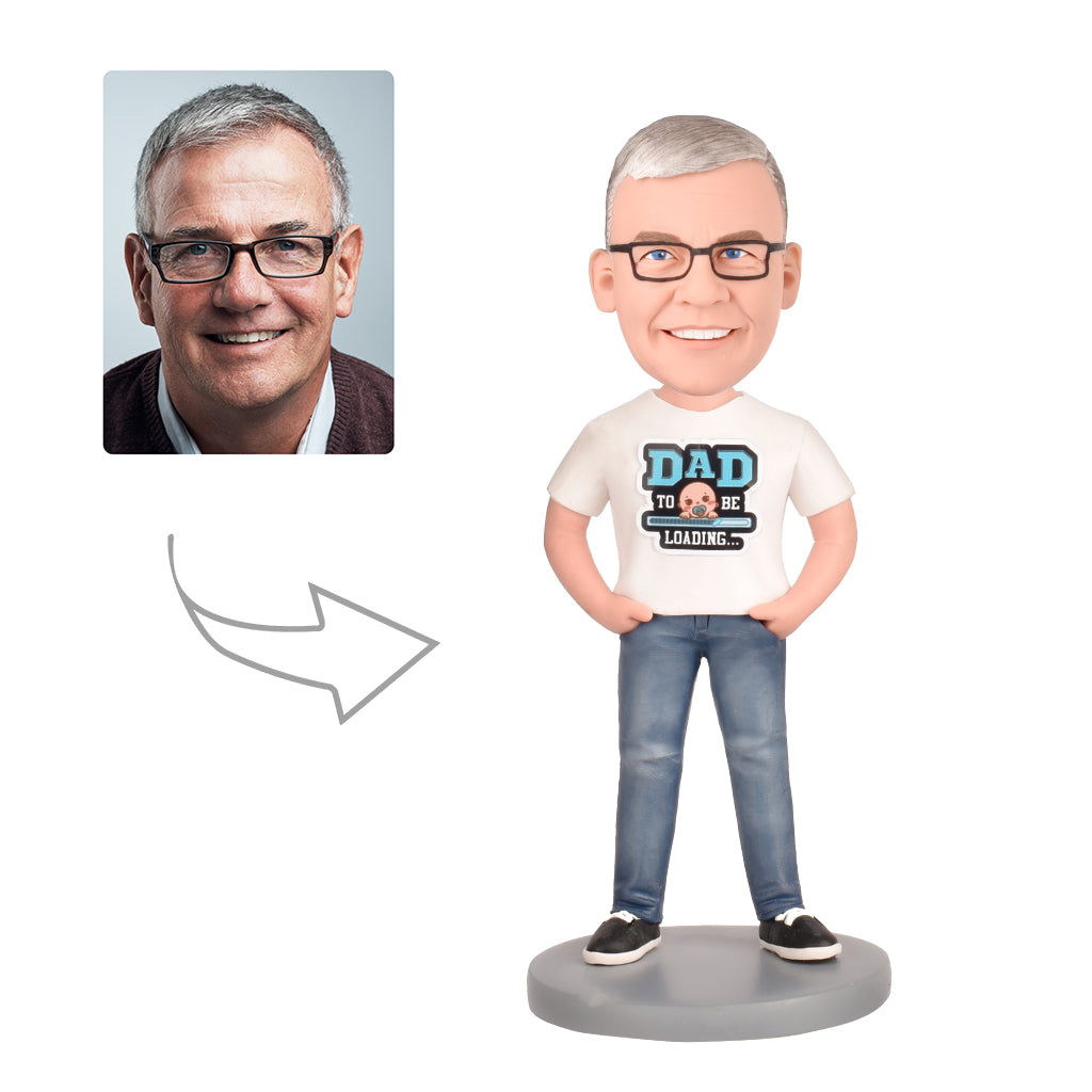 Personalized Custom Bobblehead Gifts for a Dad to be