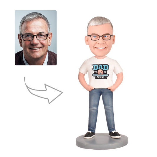 Personalized Custom Bobblehead  Gifts for a Dad to be