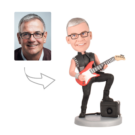 Rock Music Custom Bobblehead With Engraved Text