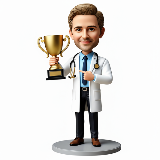 Custom Doctor Award Bobblehead | Perfect Gift for Doctors - Custom Pose & Outfit