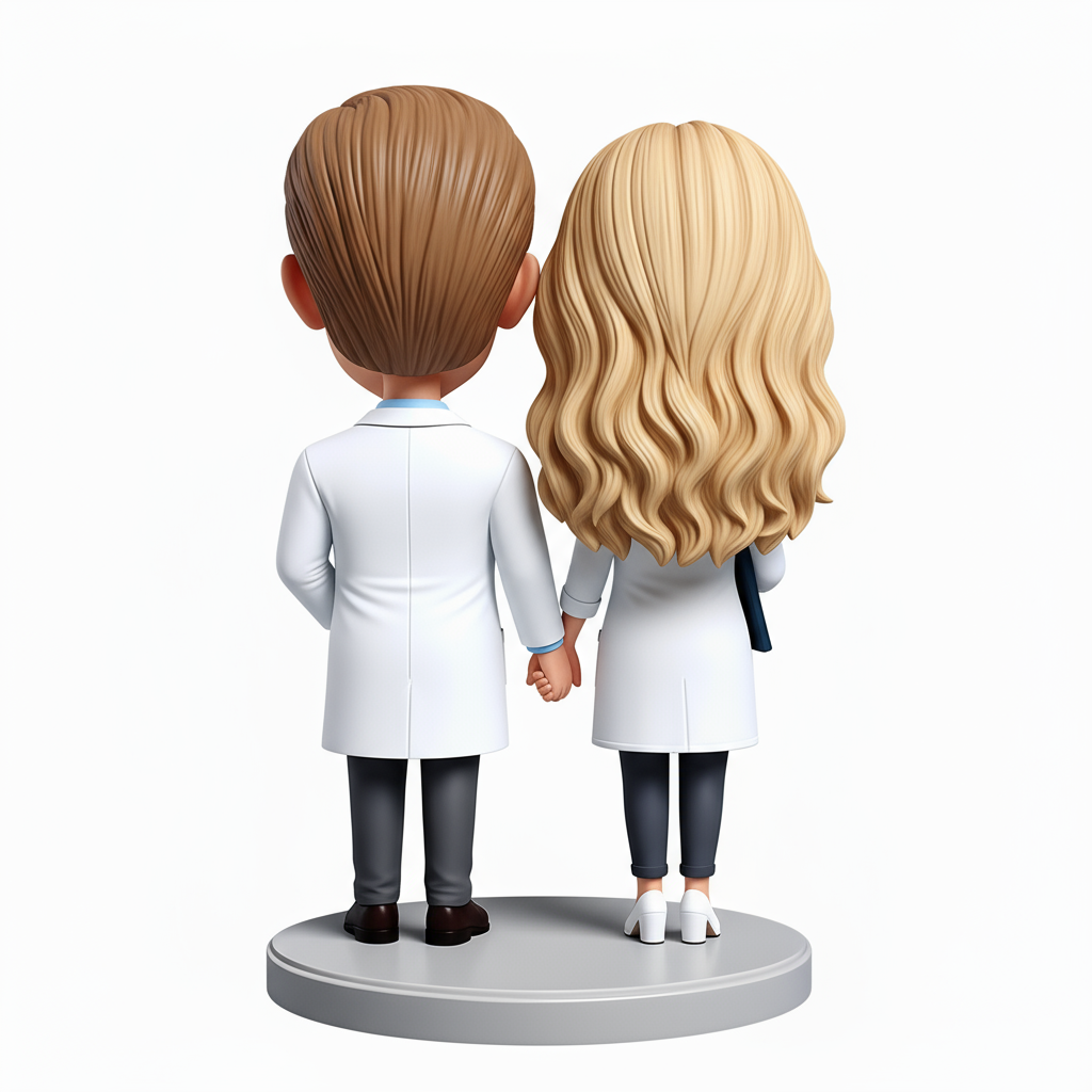 Custom Doctor Couple  Bobbleheads