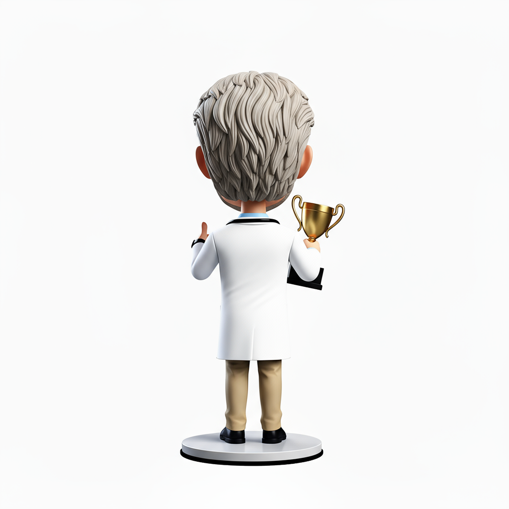 The Male Doctor Gives a Thumbs Up - Personalized Doctor Bobbleheads – Customizable Outfit & Pose