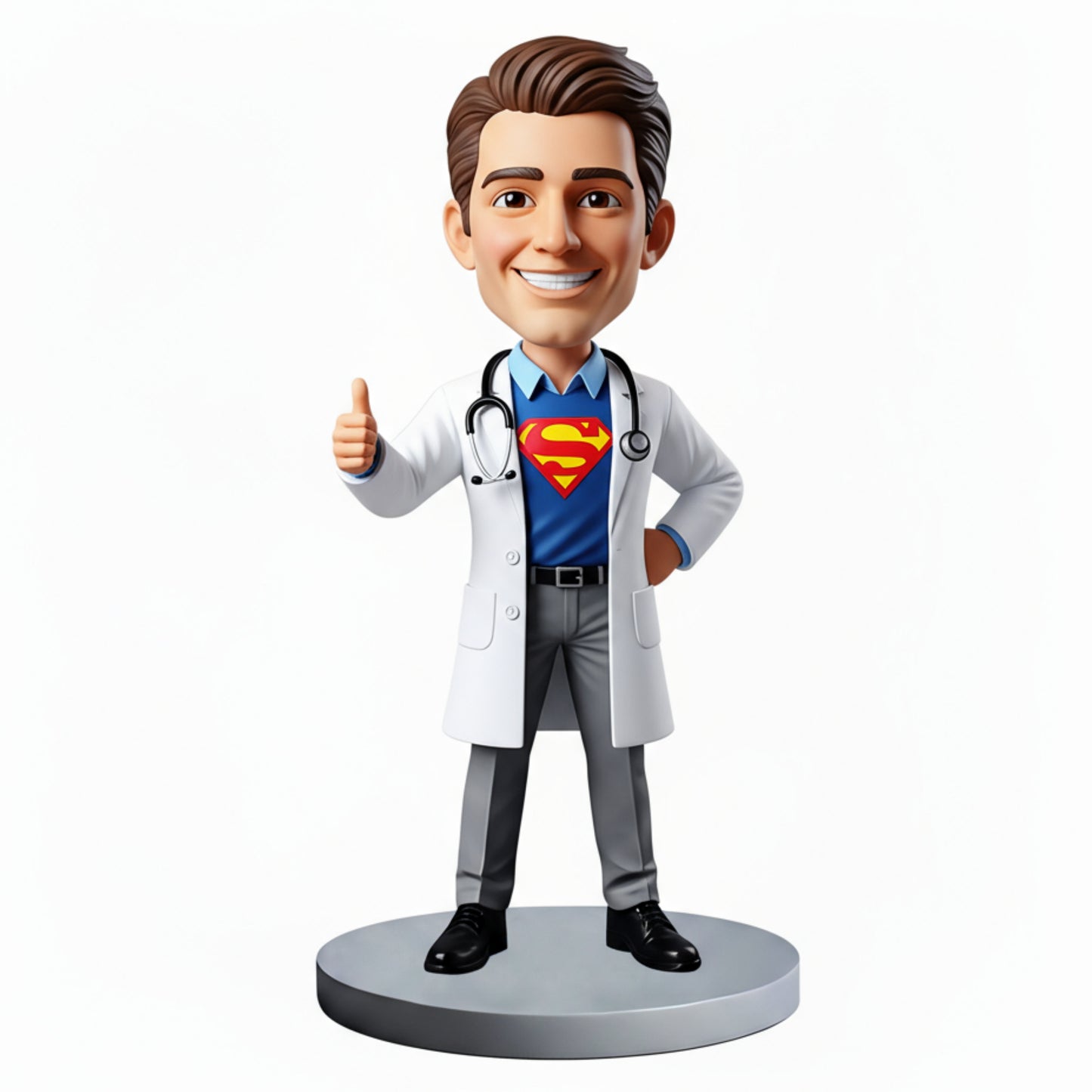 Custom Super Doctor Bobblehead Perfect Gift for Doctors - Custom Pose & Outfit