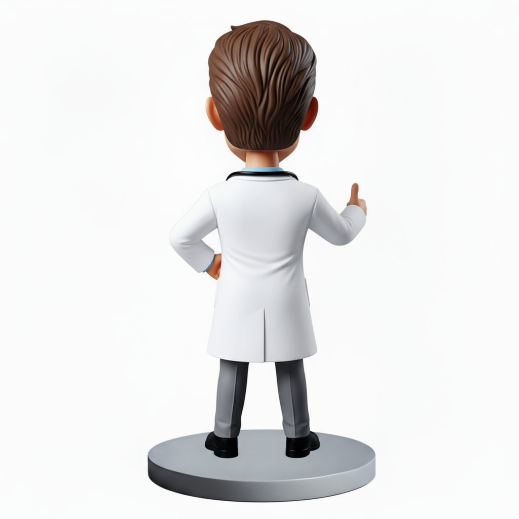 Custom Super Doctor Bobblehead Perfect Gift for Doctors - Custom Pose & Outfit