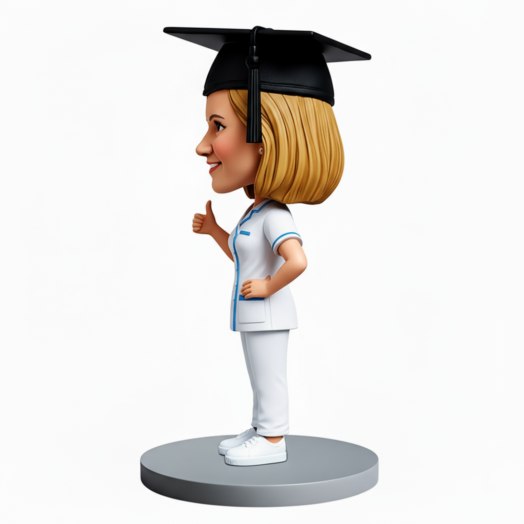 Nurse Graduation Custom Bobbleheads - Perfect Gift for Nurse - Customizable Pose & Outfit