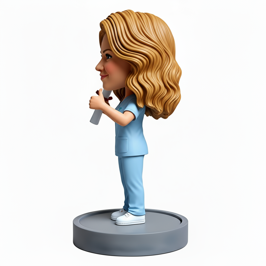 Personalized Nurse Graduation Custom Bobbleheads - Perfect Gift for Nurse - Customizable Pose & Outfit