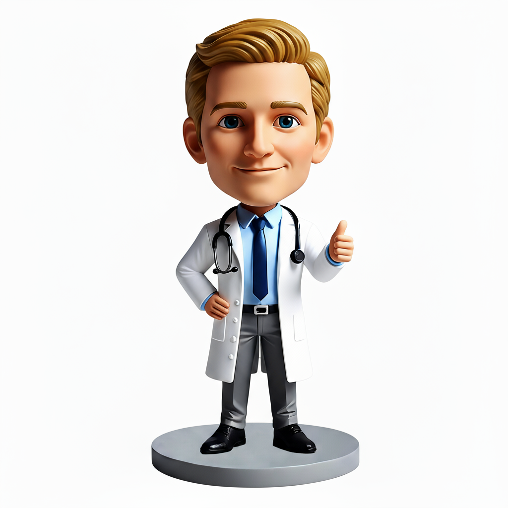Personalized Doctor Bobblehead - Custom Outfit & Pose