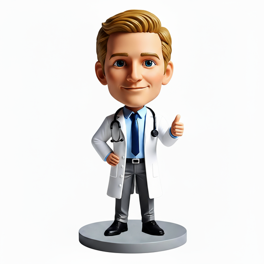 Personalized Doctor Bobblehead - Custom Outfit & Pose