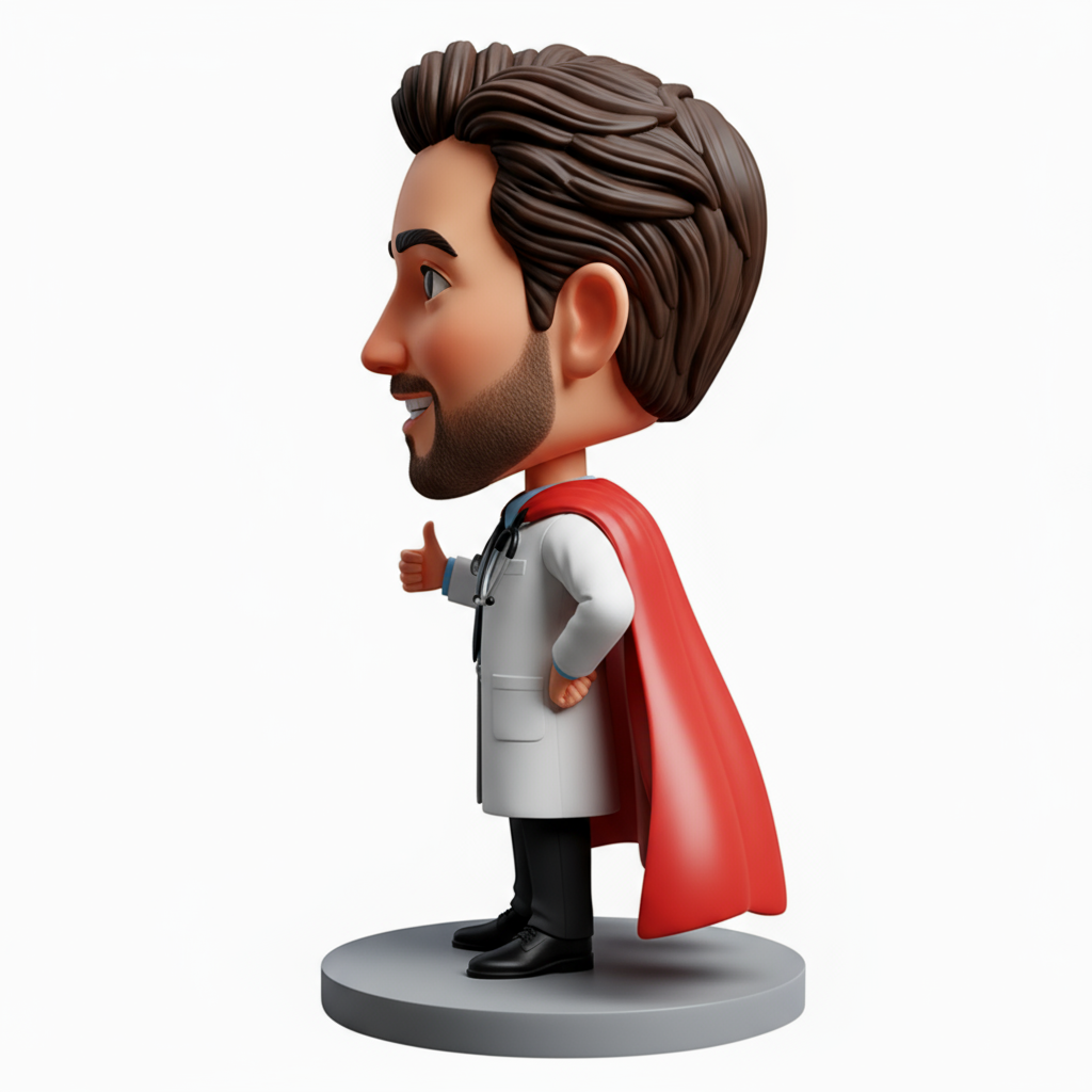 Super Doctor Personalized Bobblehead | Custom Gift for Medical Heroes