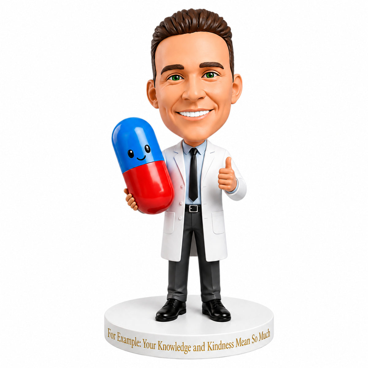 Custom Pharmacist Bobbleheads – Customizable Medical Attire & Pose