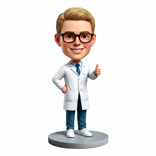 Gift for Doctors - Custom Doctor Bobblehead - Custom Pose & Outfit