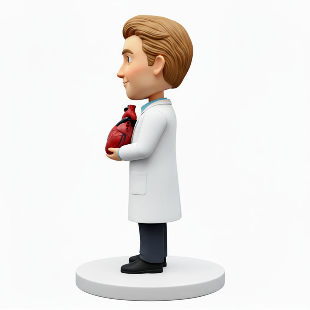 Personalized Cardiologist Bobbleheads | Perfect Gift for Cardiologist - Customizable Pose & Outfit