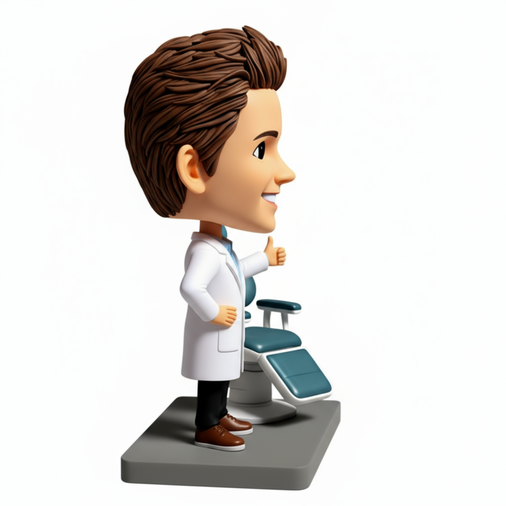 Personalized Dentist Bobbleheads | Perfect Gift for Dentist - Customizable Pose & Outfit
