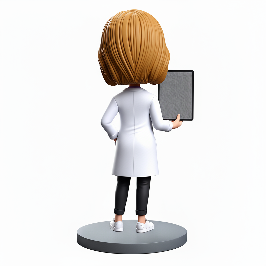 Orthopedic Female Doctor Holding X-ray Film Custom Bobbleheads —— Customizable Pose & Outfit