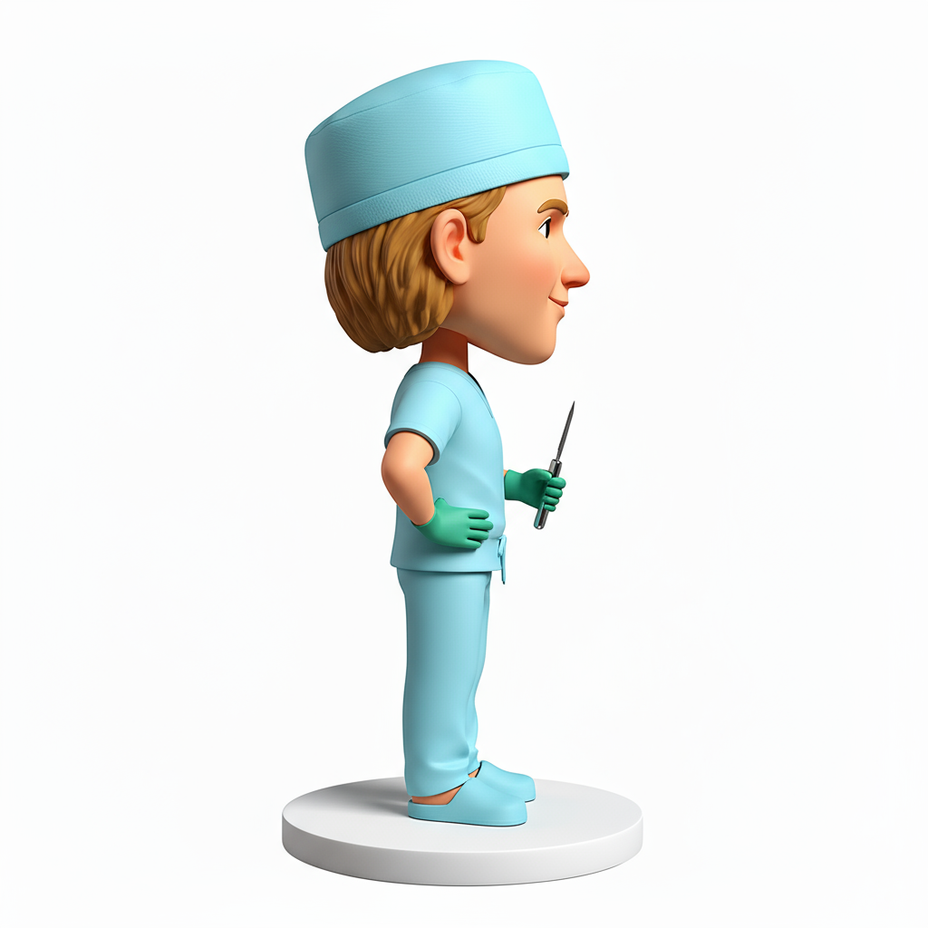 Custom Male Surgeons Bobbleheads| Perfect Gift for Surgeons - Customizable Pose & Outfit