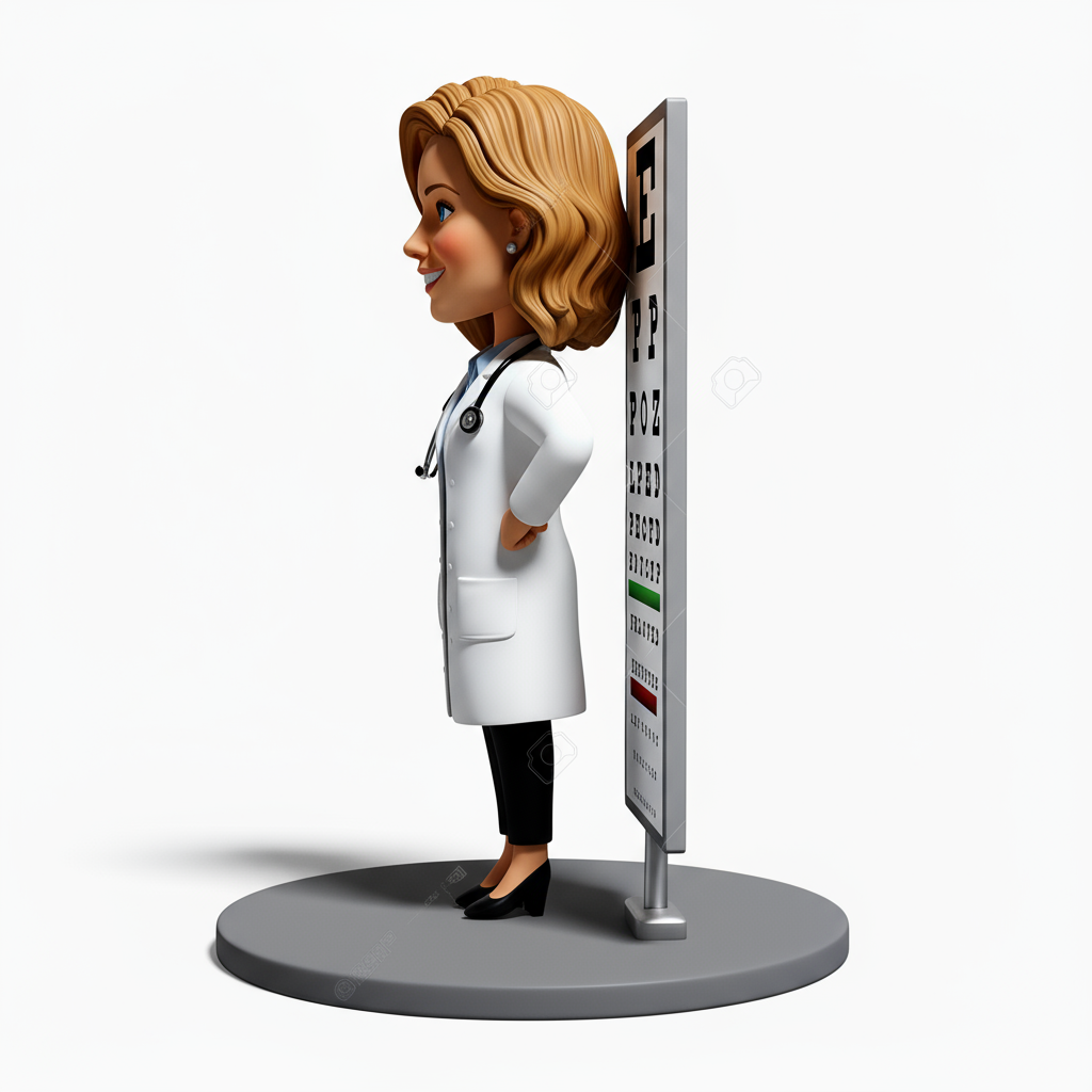 Custom Female Ophthalmologist Bobblehead - Gifts for an Optometrist - Custom Pose & Outfit