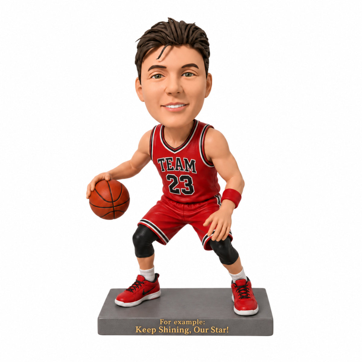 Custom Basketball Player Bobbleheads –-- Customizable Basketball Uniform & Pose