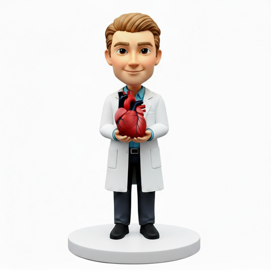 Personalized Cardiologist Bobbleheads | Perfect Gift for Cardiologist - Customizable Pose & Outfit