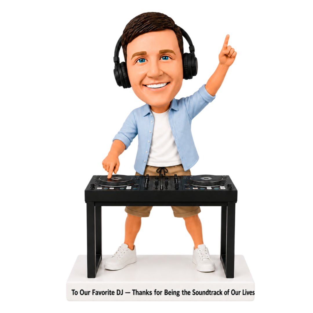 Custom DJ Bobbleheads – Customizable Outfit & Pose