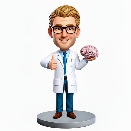 Neurosurgeon /brain surgeon Custom Bobbleheads|Perfect Gift for Neurosurgeons - Customizable Pose & Outfit