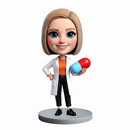 Personalized Pharmacist Bobblehead |Gifts for Pharmacy , Custom Pose & Outfit