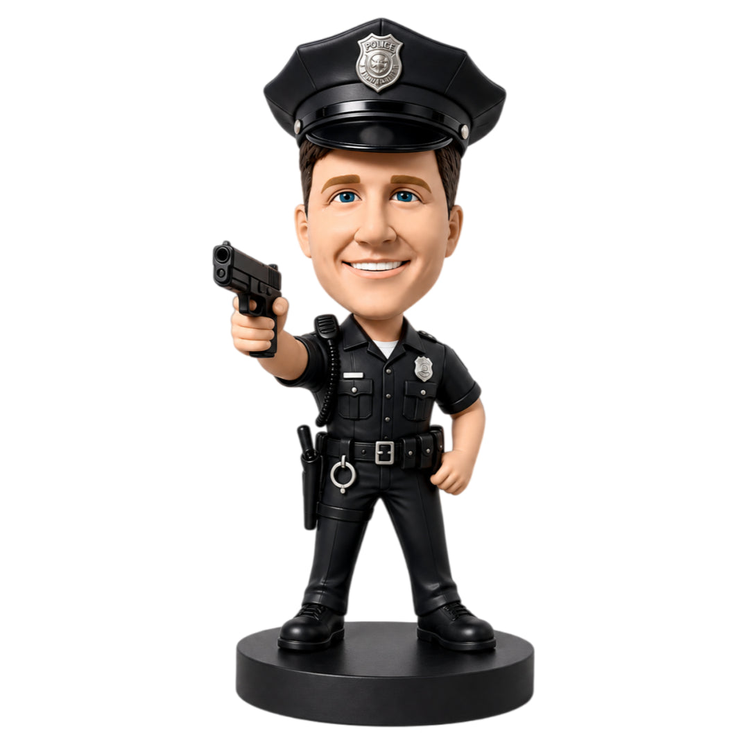 Custom Police Officer Bobblehead – Customizable the Uniform & Pose