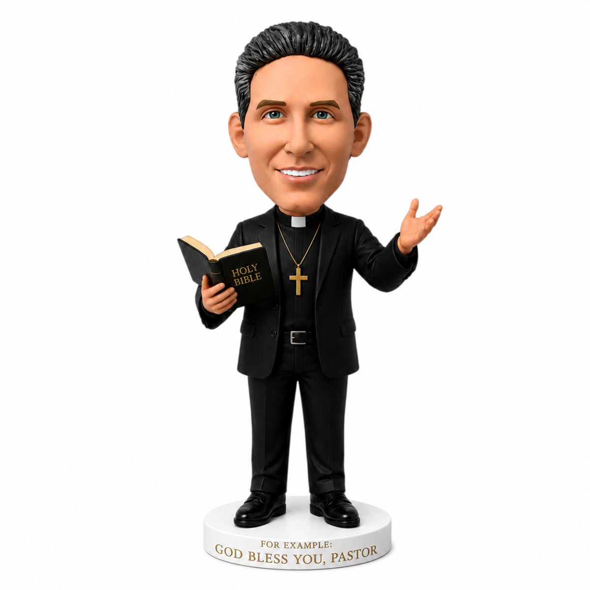 Custom Pastor Bobbleheads – Customizable Clerical Attire & Pose
