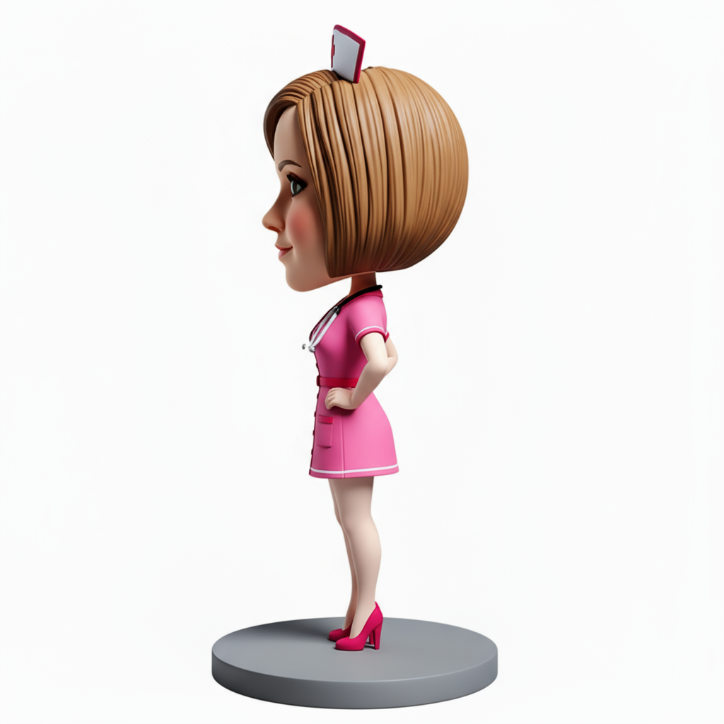 Sexy Female Nurse Custom Bobblehead - Perfect Gift for Nurse - Customizable Pose & Outfit