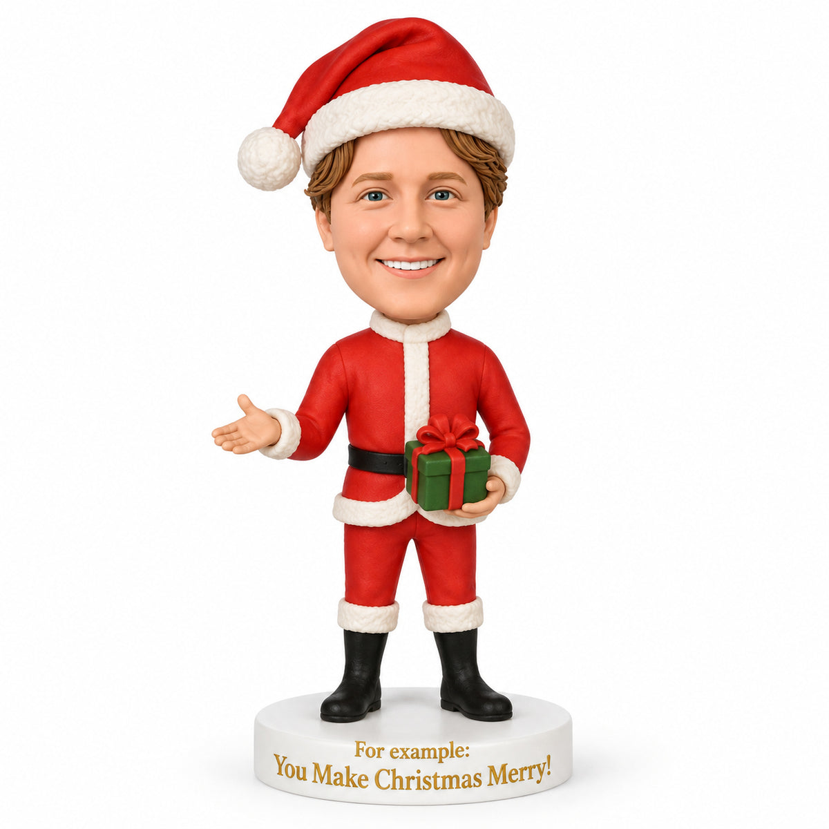 Custom Santa Claus Bobbleheads – Customizable Outfit & Pose