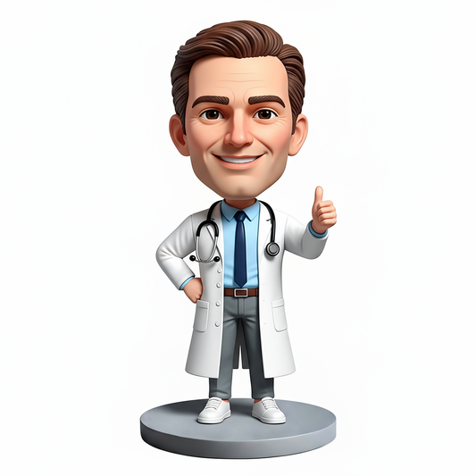 Personalized Doctor Custom Bobbleheads| Perfect Gift for Doctors - Customizable Pose & Outfit