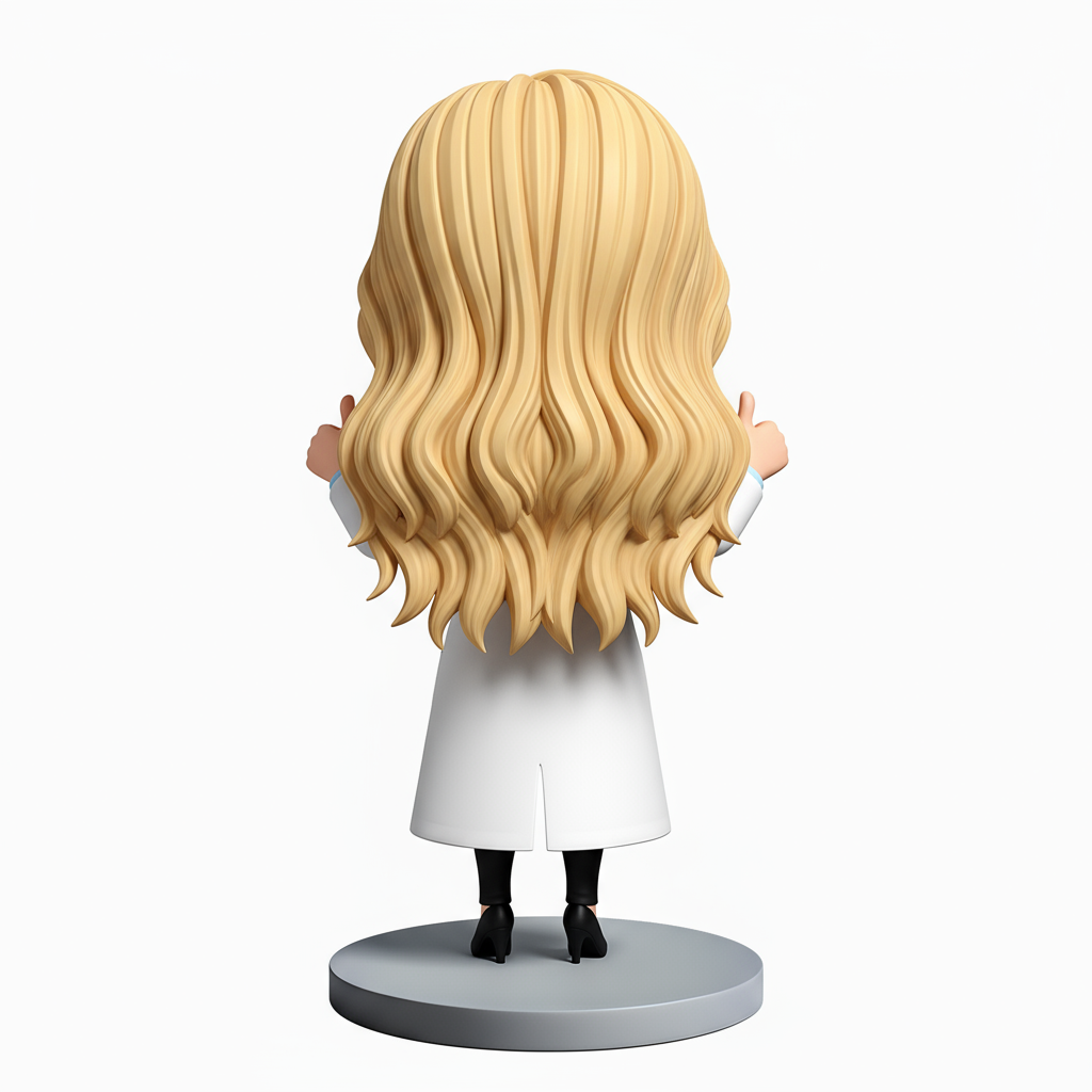 Female Doctor Thumbs up Custom Bobbleheads | Perfect Gift for Female Doctors - Customizable Pose & Outfit