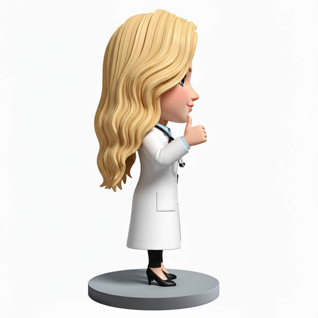 Personalized Female Doctor Custom Bobbleheads| Perfect Gift for Female Doctors - Customizable Pose & Outfit