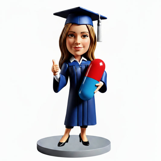 Personalized PharmD Graduation Bobblehead | PharmD Graduation Gifts - Custom Pose & Outfit