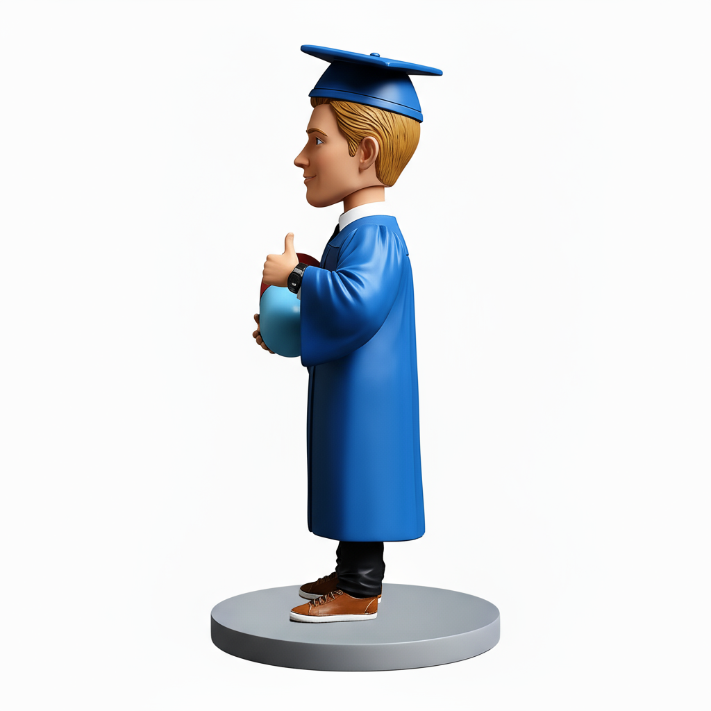 Male Pharmacy Graduate Custom Bobbleheads - PharmD Graduation Gifts
