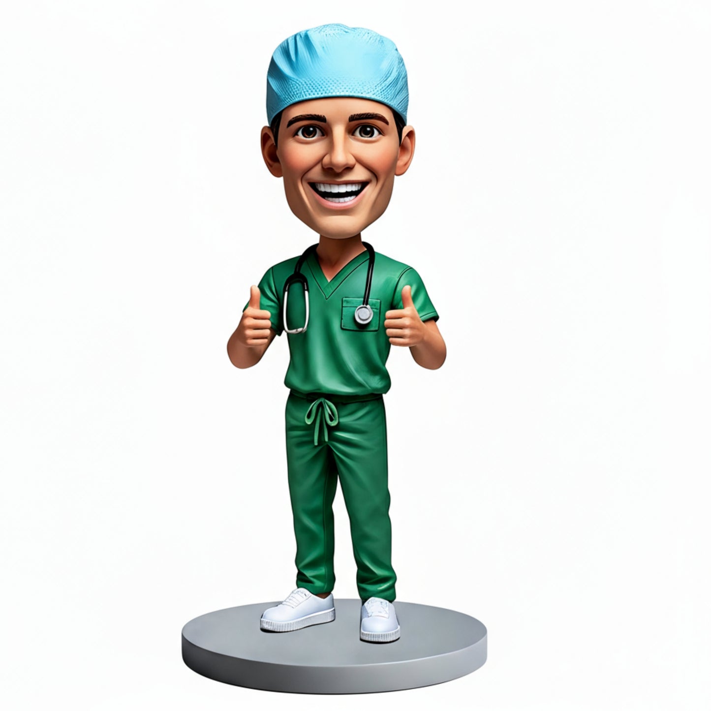 Thumbs Up Doctor Custom Bobblehead | Personalized Gift for Medical Professionals