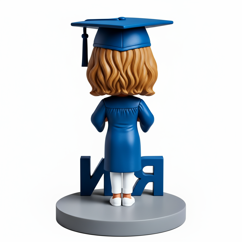Registered Nurse Graduation Custom Bobbleheads - Perfect Gift for Nurse - Customizable Pose & Outfit