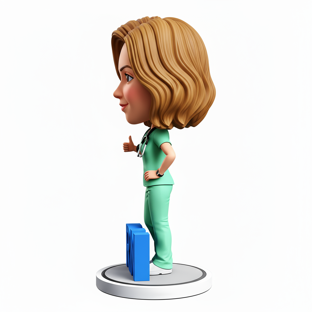 RN Nurse Custom Bobbleheads - Perfect Gift for Nurse - Customizable Pose & Outfit