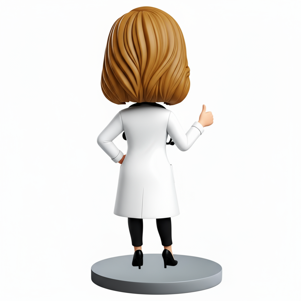 Personalized Female Doctors Bobblehead | Perfect Gift for Female Doctors - Customizable Pose & Outfit