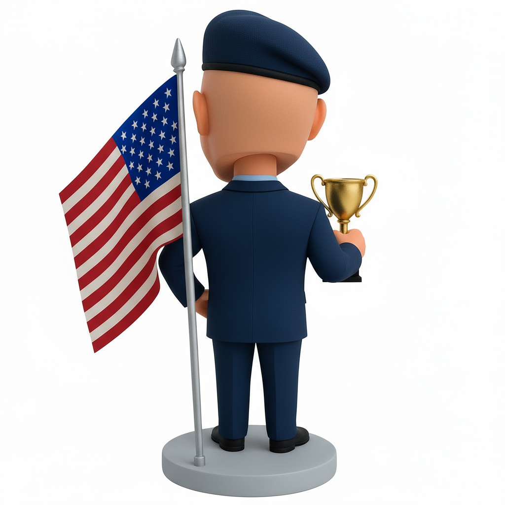 Air Force Retirement Gifts - Custom Air Force Officer Bobblehead - Air Force Uniform Outfit Can Be Customized