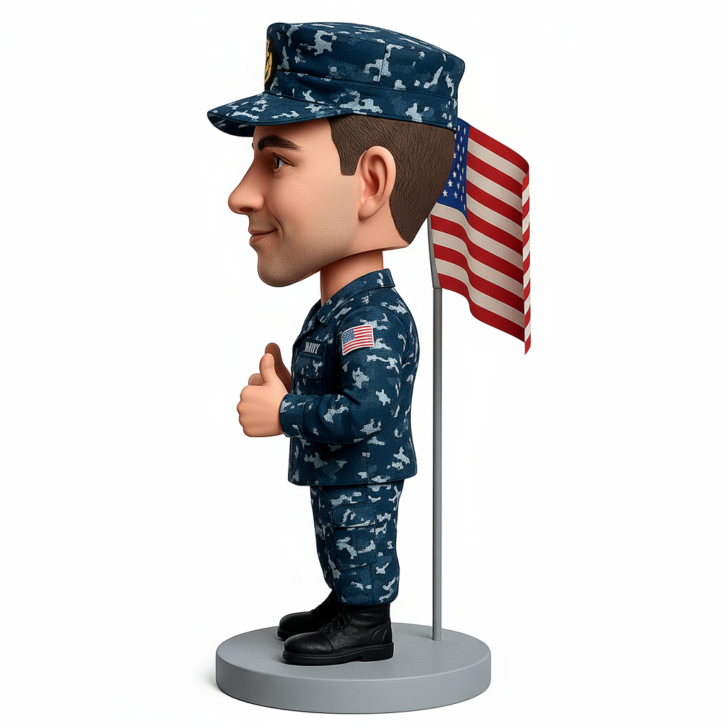 Naval Custom Bobbleheads - Navy Uniform Can Be Customized